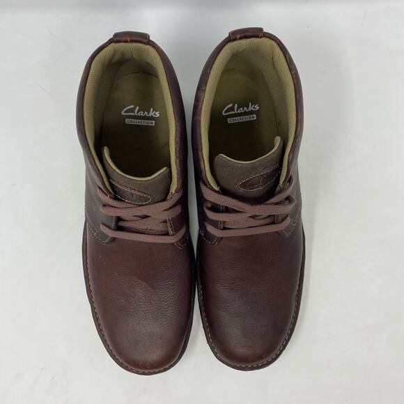 Clarks Senner Ave Boot Booties Brown Mens Size 8 - Picture 4 of 8